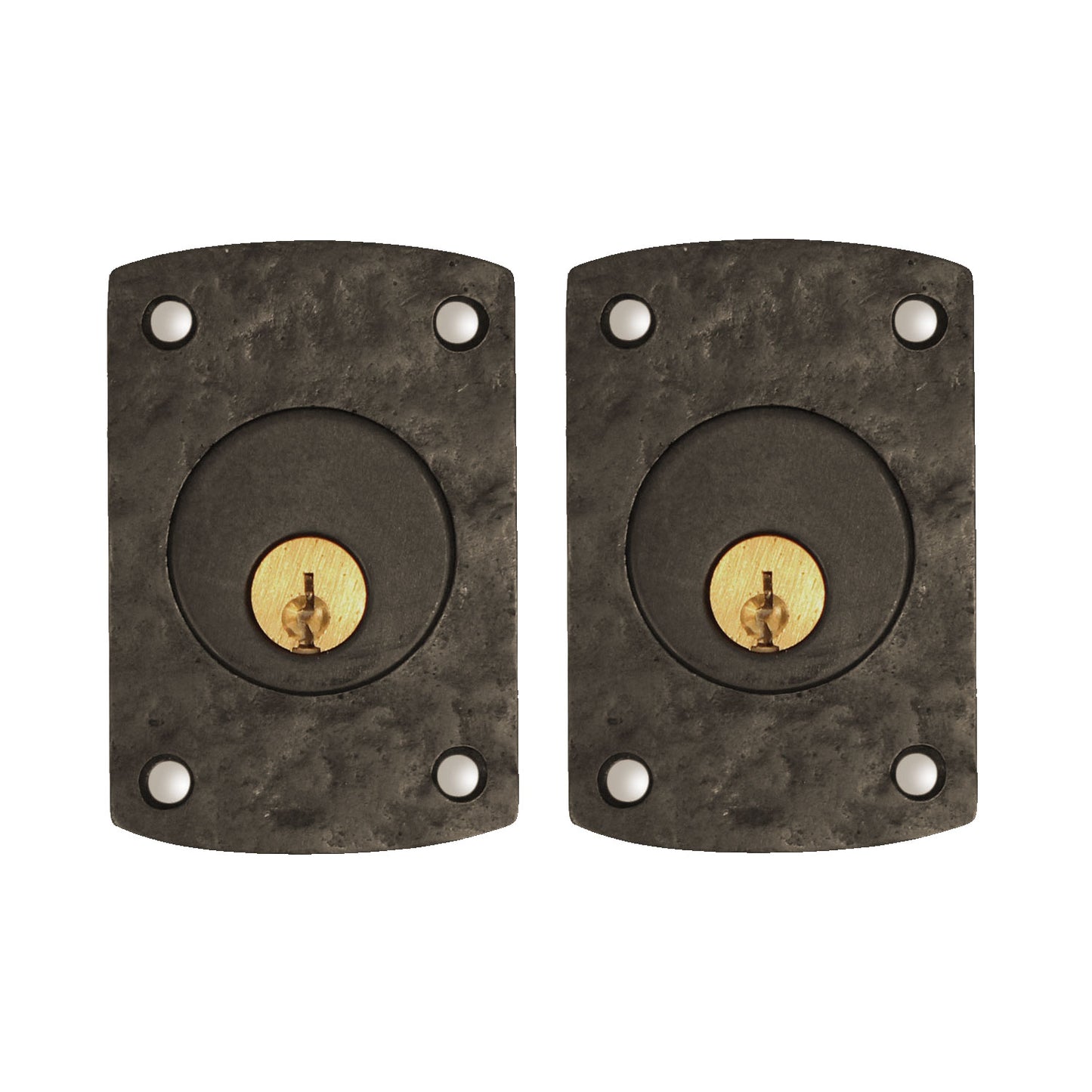 Textured Bronze Deadbolt - Patio Arch - Double Cylinder