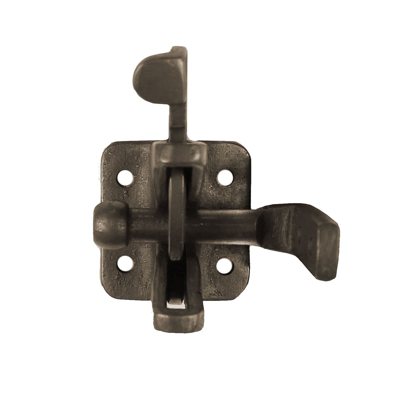 Textured Bronze Standard Gate Latch - Offset Catch