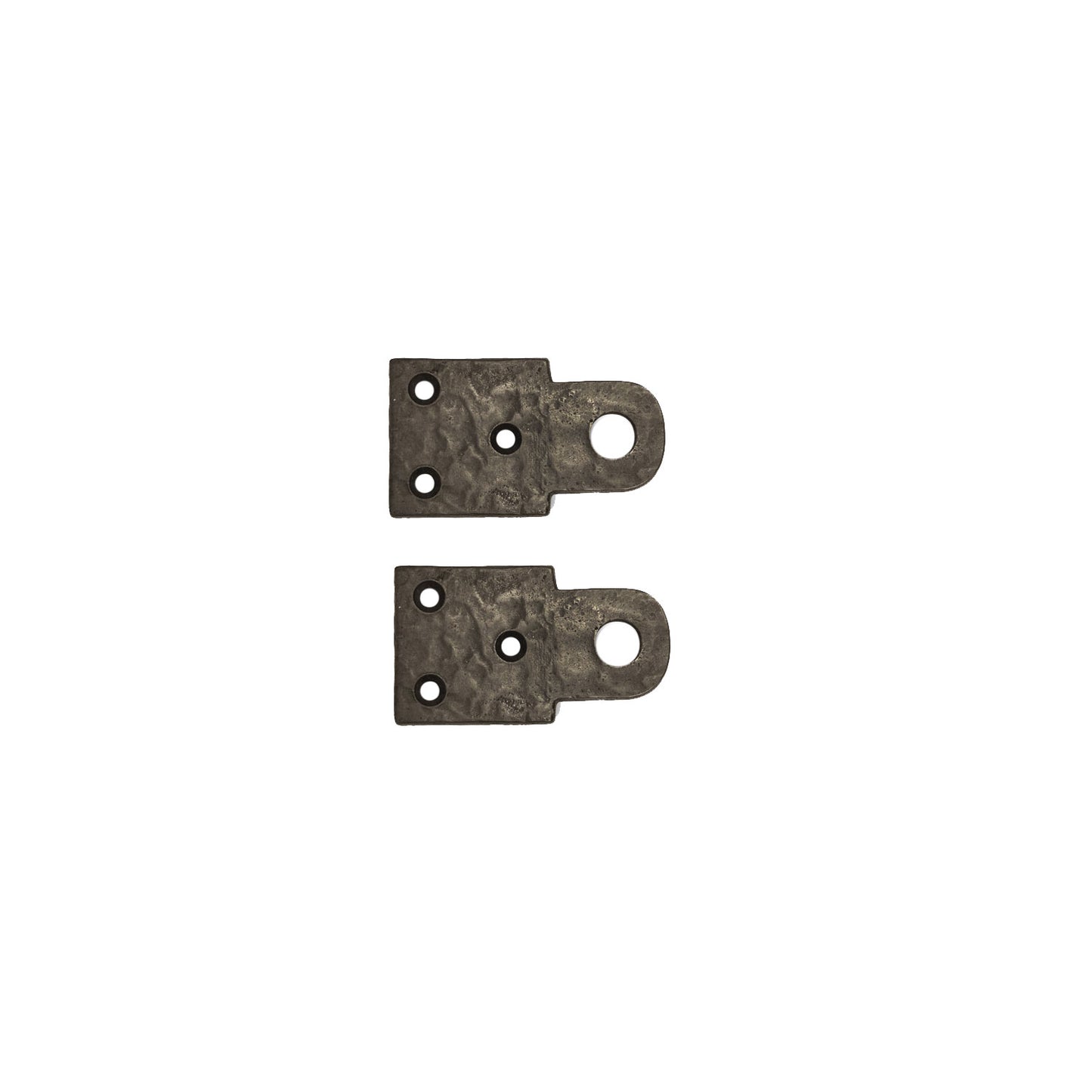 Textured Bronze Mortise Locking Plates - Pair