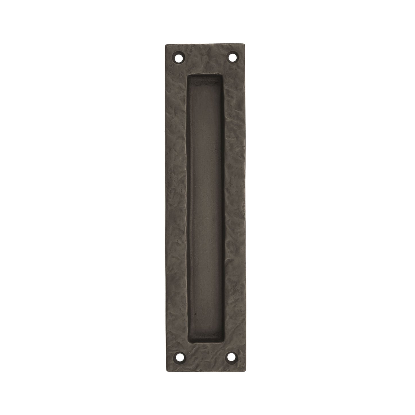 Textured Bronze Pocket Barn Door Pull