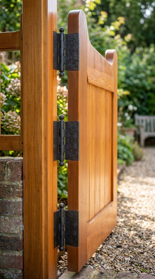 Textured Bronze Ball Tip Hinges - Perfect for Every Gate and Door
