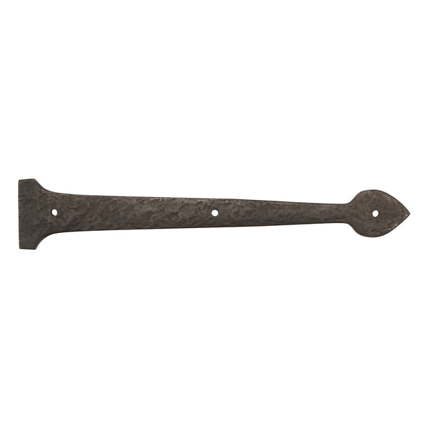 Textured Bronze Non-Active Strap Hinge - 12" Spear