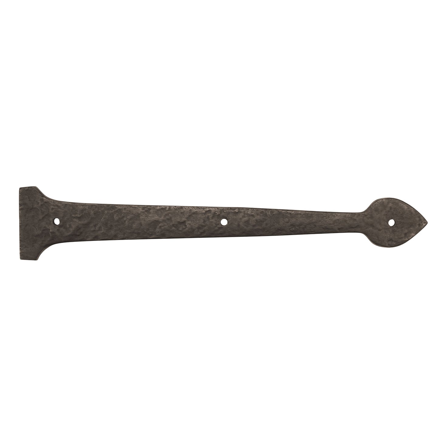 Textured Bronze Non-Active Strap Hinge - 12" Spear