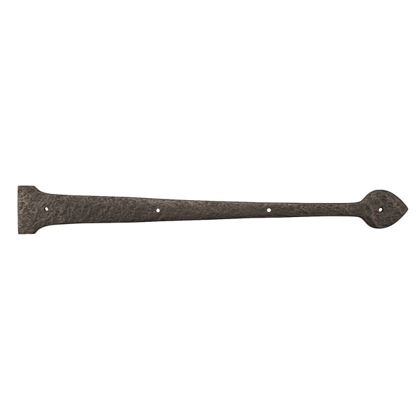 Textured Bronze Non-Active Strap Hinge - 20" Spear