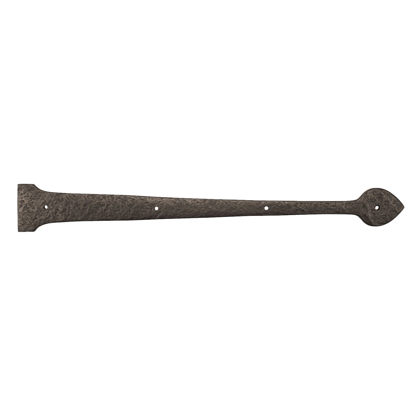 Textured Bronze Non-Active Strap Hinge - 20" Spear