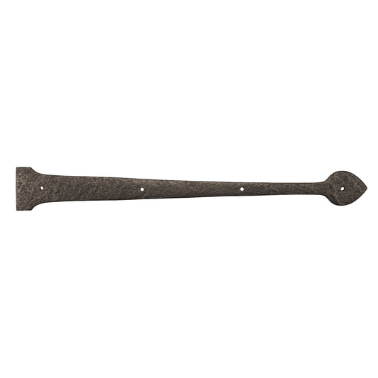 Textured Bronze Non-Active Strap Hinge - 20" Spear