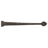 Textured Bronze Non-Active Strap Hinge - 25" Spear