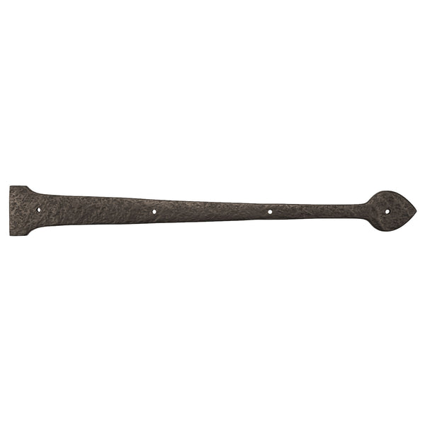 Textured Bronze Non-Active Strap Hinge - 25" Spear