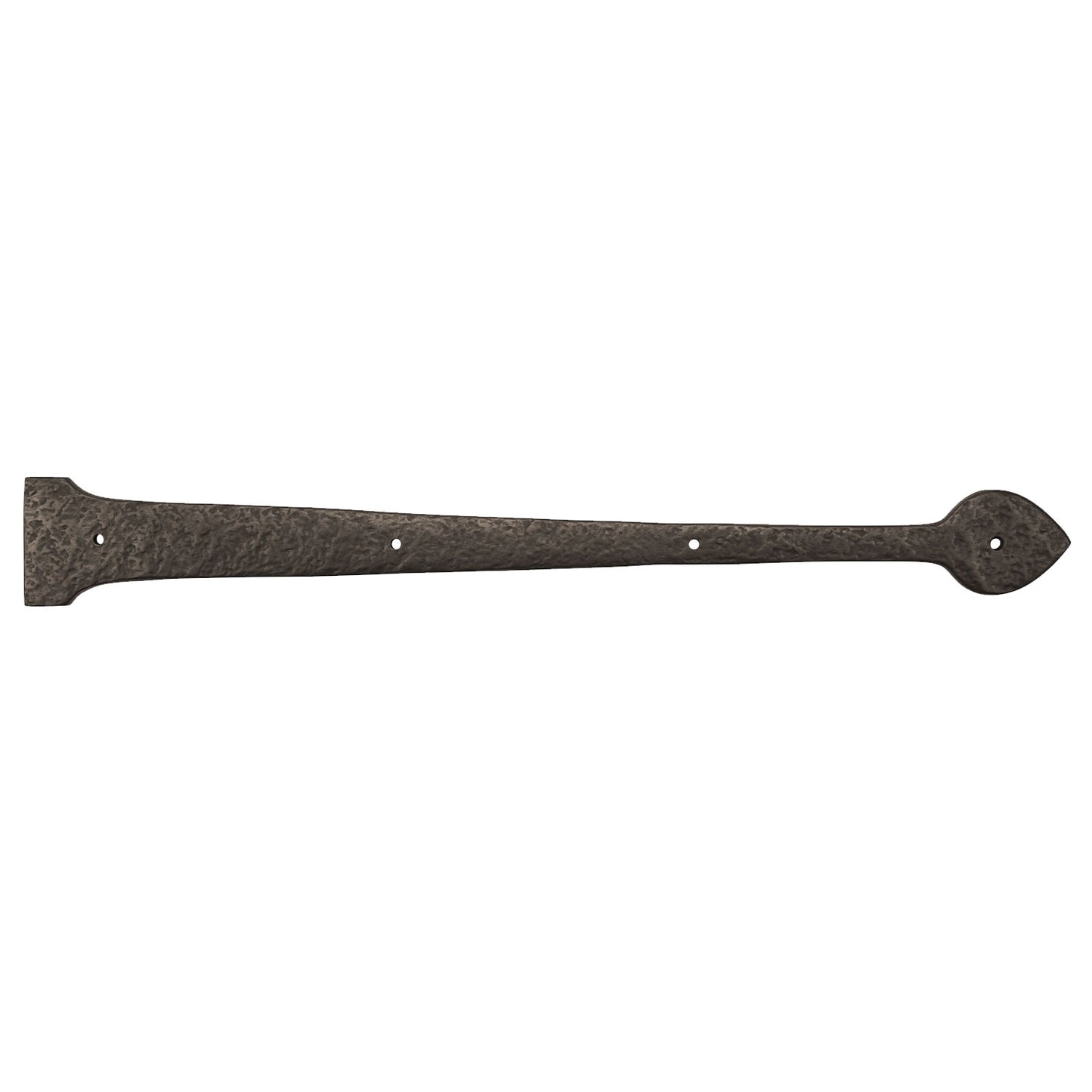 Textured Bronze Non-Active Strap Hinge - 25" Spear