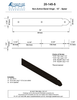 Textured Bronze Non-Active  Band Hinge - 15" - Spear