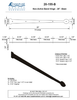Textured Bronze Non-Active  Band Hinge - 28" - Bean