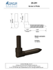Textured Bronze Screw in Pintle - 3-1/2"