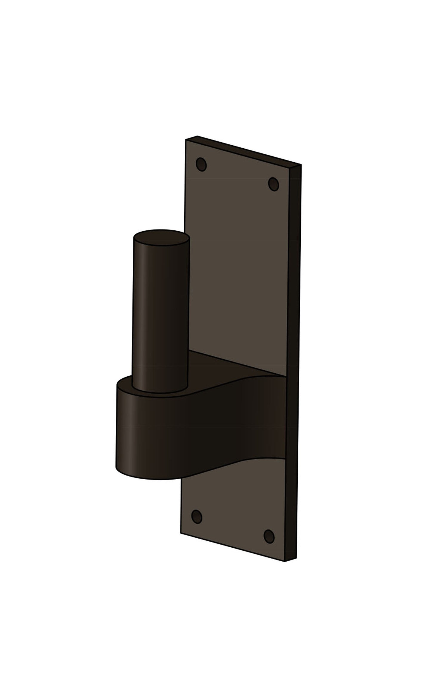 Textured Bronze Pintle on Plate (Copy)