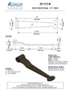 Textured Bronze Band Hinge - 12" - Bean