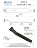 Textured Bronze Band Hinge - 12" - Spear