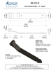 Textured Bronze Band Hinge - 12" - Spear