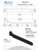 Textured Bronze Band Hinge - 17" - Spear