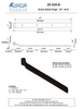 Textured Bronze Band Hinge - 24" - Arch