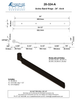 Textured Bronze Band Hinge - 24" - Arch