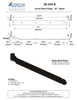 Textured Bronze Band Hinge - 24" - Spear