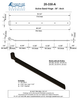 Textured Bronze Band Hinge - 30" - Arch