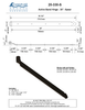 Textured Bronze Band Hinge - 24" - Spear