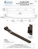 Textured Bronze Band Hinge - Small - 12" - Arch (Full Set with Pintle)