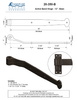Textured Bronze Band Hinge - Small - 12" - Bean (Full Set with Pintle)