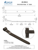 Textured Bronze Band Hinge - Small - 12" - Spear (Full Set with Pintle)