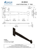 Textured Bronze Loose Pin Band Hinge - 17" - Bean