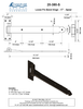 Textured Bronze Loose Pin Band Hinge - 17" - Spear