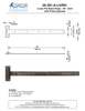 Textured Bronze Loose Pin Band Hinge - 30" - Arch