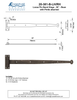 Textured Bronze Loose Pin Band Hinge - 30" - Bean