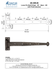 Textured Bronze Loose Pin Band Hinge - 30" - Bean - Heavy Duty