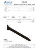 Textured Bronze Non-Active  Band Hinge - 22" - Spear - Flared