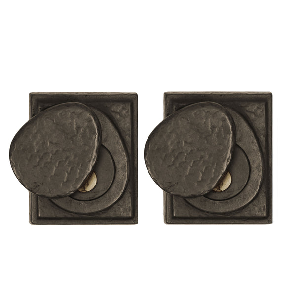 Textured Bronze Deadbolt - Square - Double Cylinder