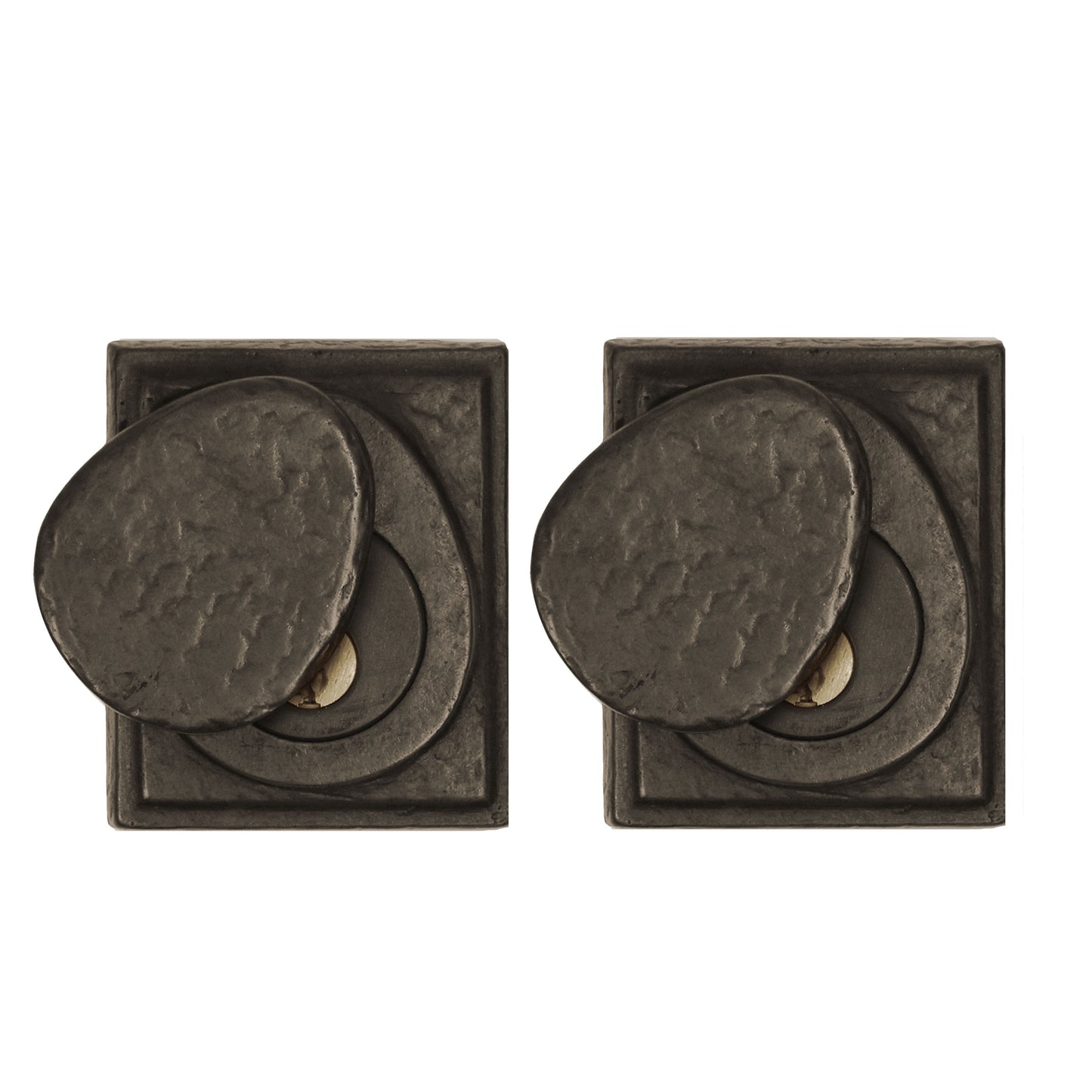 Textured Bronze Deadbolt - Square - Double Cylinder