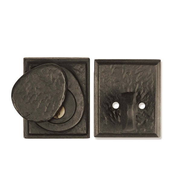 Textured Bronze Deadbolt - Square - Single Cylinder