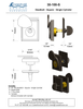 Textured Bronze Deadbolt - Square - Single Cylinder