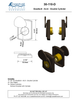 Textured Bronze Deadbolt - Arch - Double Cylinder