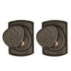 Textured Bronze Deadbolt - Arch - Double Cylinder