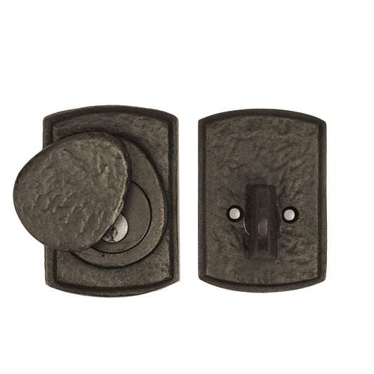 Textured Bronze Deadbolt - Arch - Single Cylinder - Self Latching