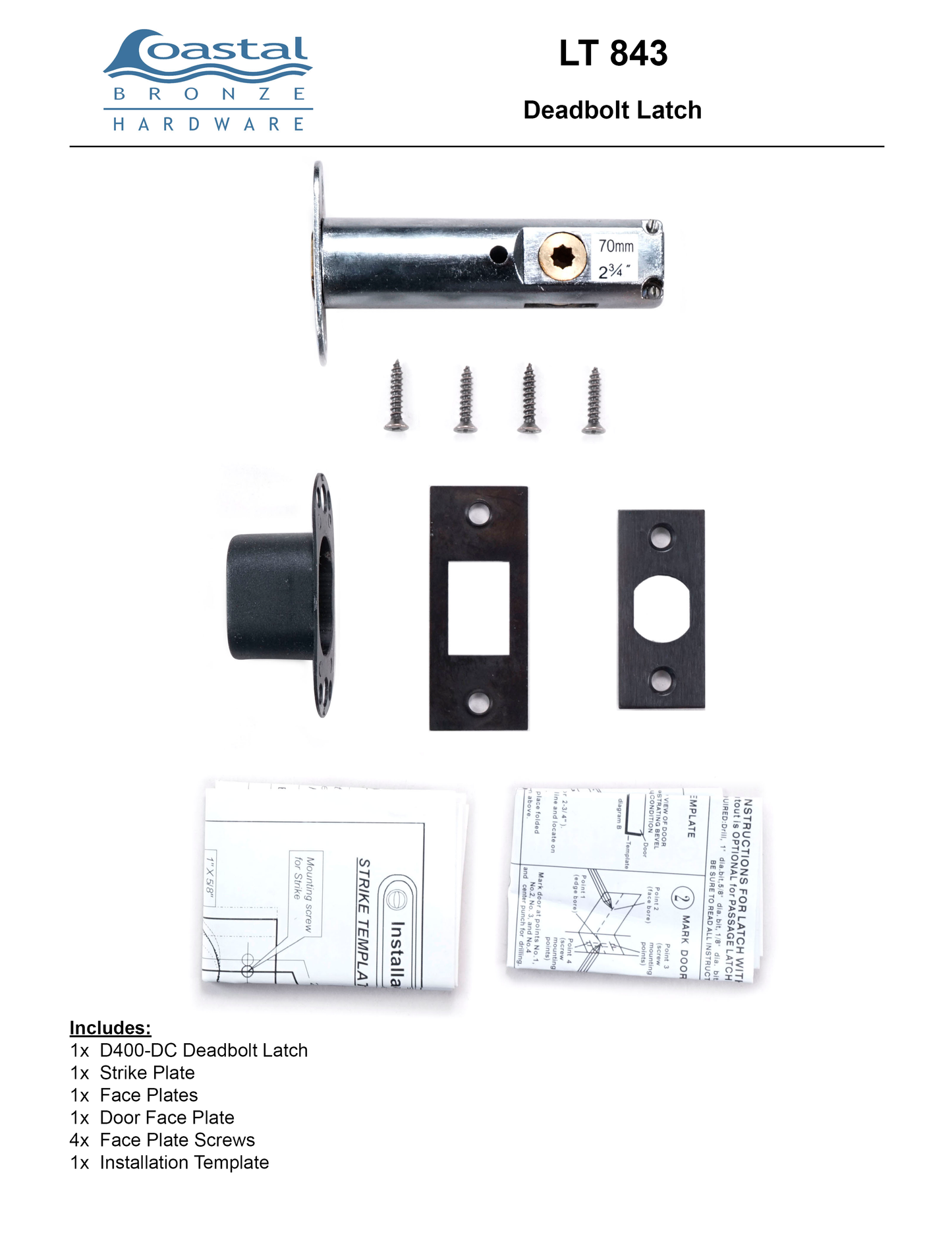 Textured Bronze Deadbolt - Euro - Single Cylinder - Self Latching