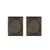 Textured Bronze Deadbolt - Small Square - Double Cylinder