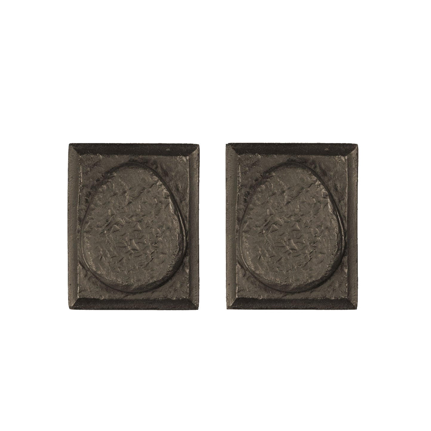 Textured Bronze Deadbolt - Small Square - Double Cylinder