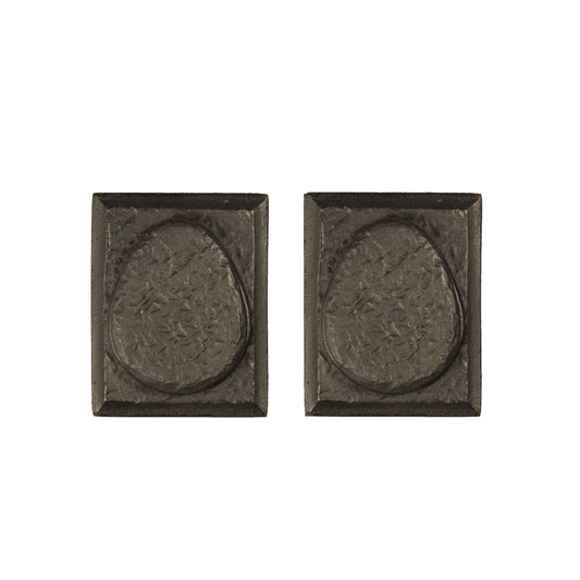Textured Bronze Deadbolt - Small Square - Double Cylinder