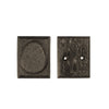 Textured Bronze Deadbolt - Small Square - Single Cylinder