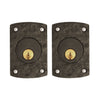 Textured Bronze Deadbolt - Patio Arch - Double Cylinder