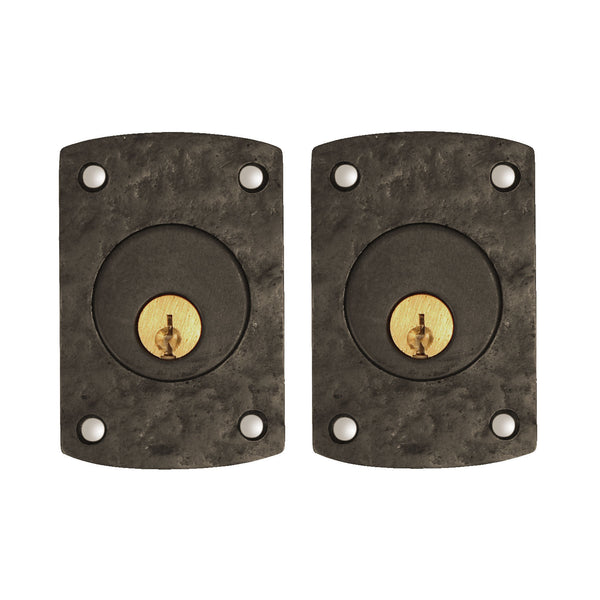Textured Bronze Deadbolt - Patio Arch - Double Cylinder