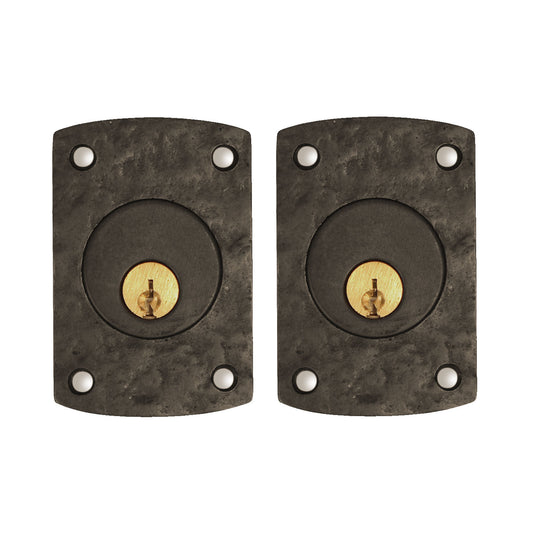 Textured Bronze Deadbolt - Patio Arch - Double Cylinder